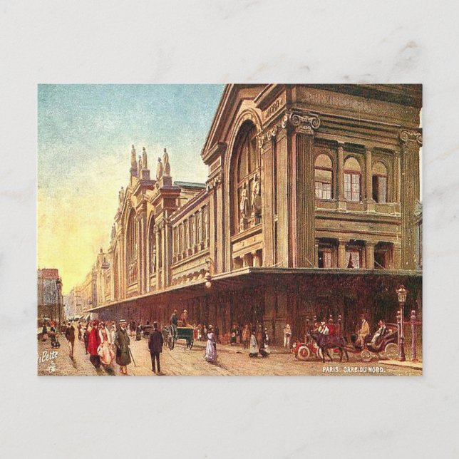 Carte postale ancienne - Gare du Nord, Paris (Devant)