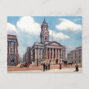 Carte postale ancienne - Hôtel de ville de Birkenh