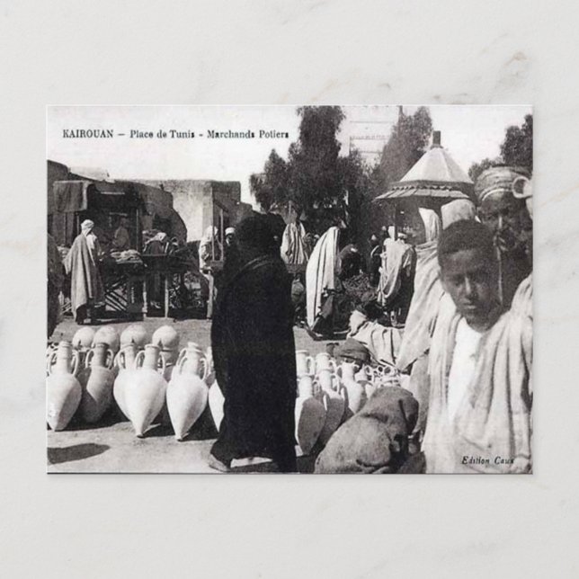 Carte postale ancienne - Kairouan, Tunisie (Devant)