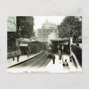 Carte postale ancienne - La Gare de Passy, Paris
