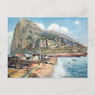 Carte postale ancienne - Le rocher de Gibraltar