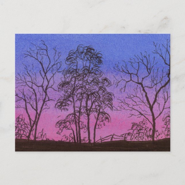 Carte Postale Ancienne ligne de clôture (Devant)