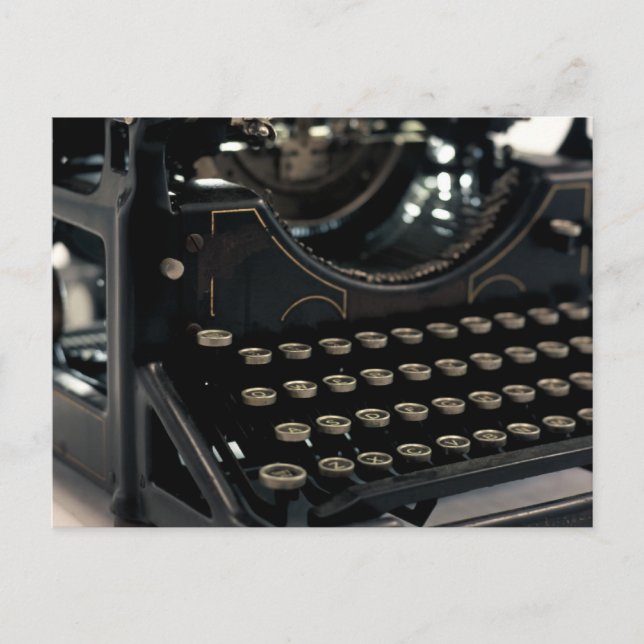 Carte Postale Ancienne machine à écrire (Devant)