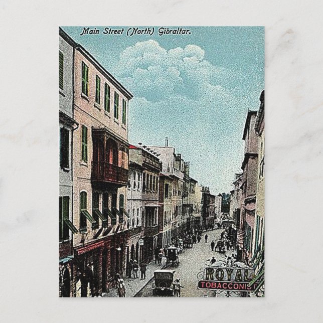 Carte postale ancienne - Main Street Nord, Gibralt (Devant)