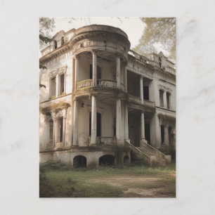 Carte Postale Ancienne Maison Blanche Abandonnée