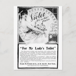 Carte Postale Ancienne publicité : Pour les toilettes de ma dame