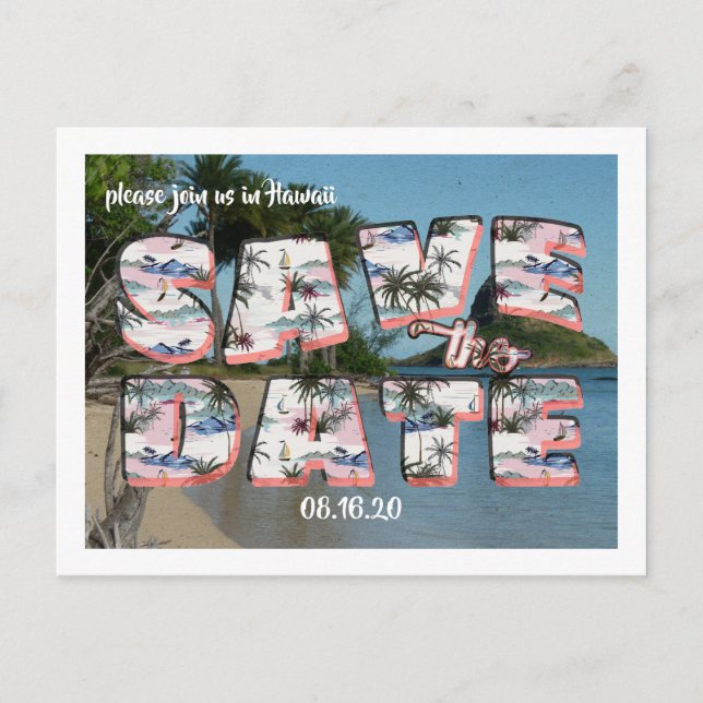 Carte Postale Ancienne | Sauvegarder la Date (Devant)