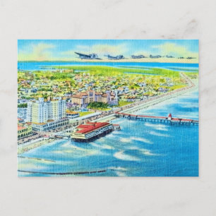Carte postale ancienne vue aérienne de Galveston