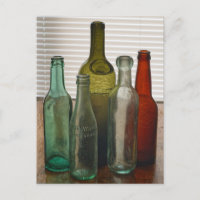 Anciennes bouteilles en verre 2
