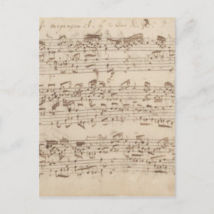 Carte Postale Anciennes Notes de Musique - Partition de Musique 
