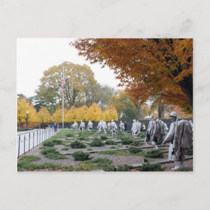 Carte Postale Anciens combattants du Mémorial de guerre de Corée