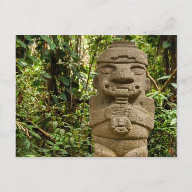 Carte Postale Ancient statue playing the flute (Devant)