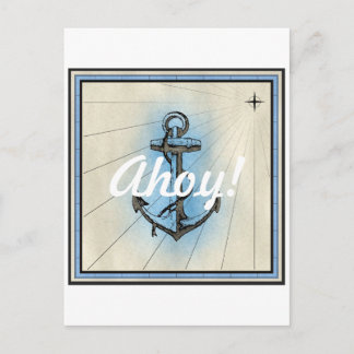Carte Postale Ancre marine vintage