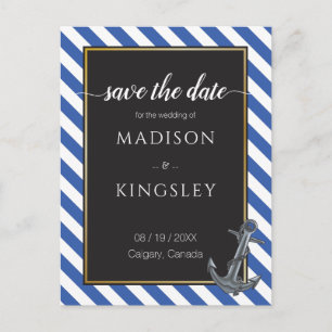 Carte Postale Ancre nautique Fabuleux Mariage de voile