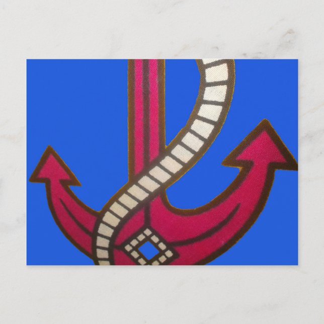Carte Postale Ancre rouge (Devant)