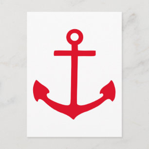 Carte Postale Ancre rouge