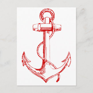 Carte Postale Ancre rouge