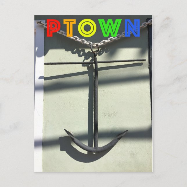 Carte Postale Ancre sur Commercial Street. (Devant)