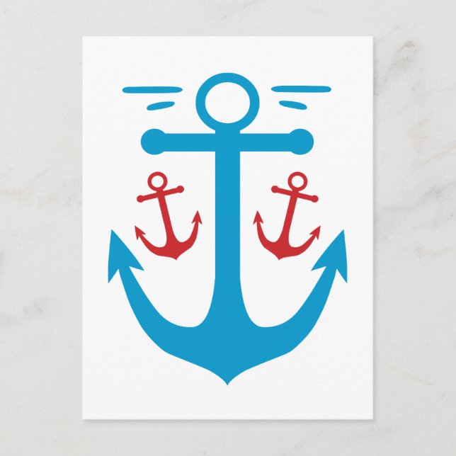 Carte Postale Ancre vintage (Devant)