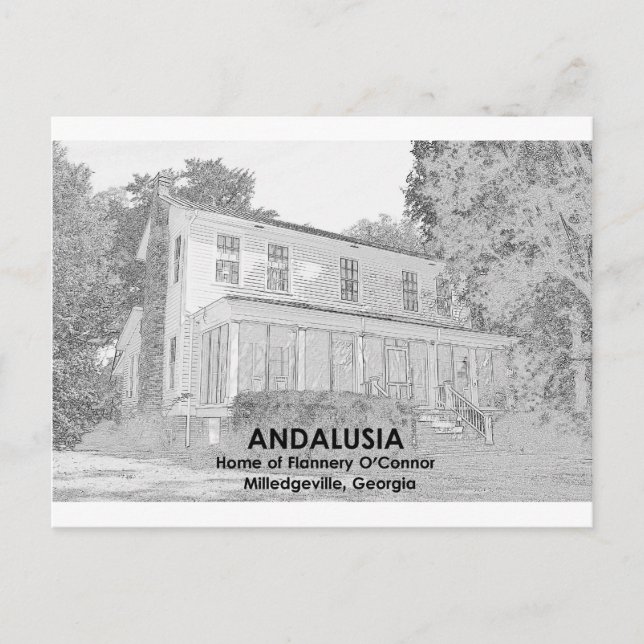 Carte Postale Andalousie - Maison de Flannery O'Connor (Devant)