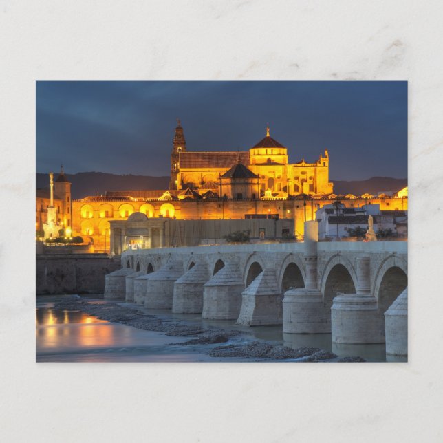 Carte Postale Andalousie - Mezquita au coucher du soleil (Devant)