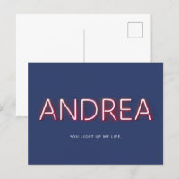 Andrea You Light My Life Neon Lights