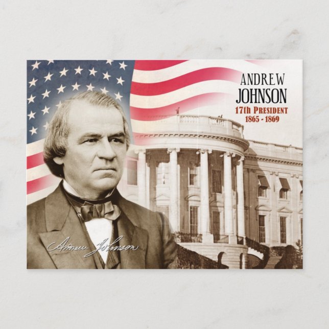 Carte Postale Andrew Johnson - 17e président des États-Unis (Devant)