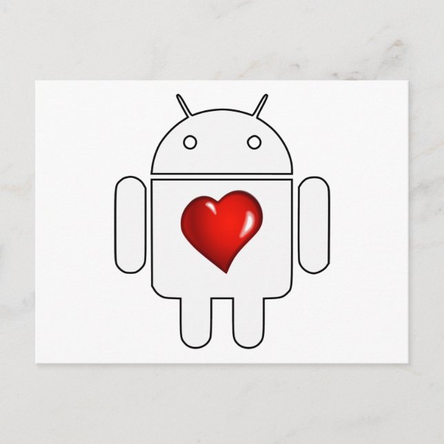 Carte Postale Android Love (Devant)