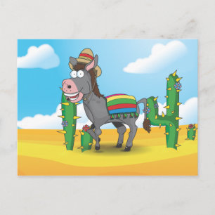 Carte Postale Âne mexicain