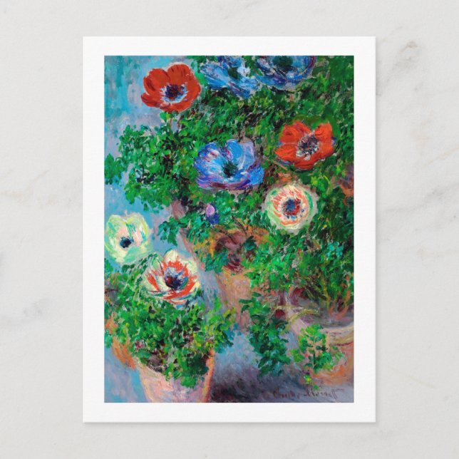 Carte Postale Anémone, Monet (Devant)