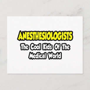 Carte Postale Anesthésiologistes...Enfants Cool du monde Med
