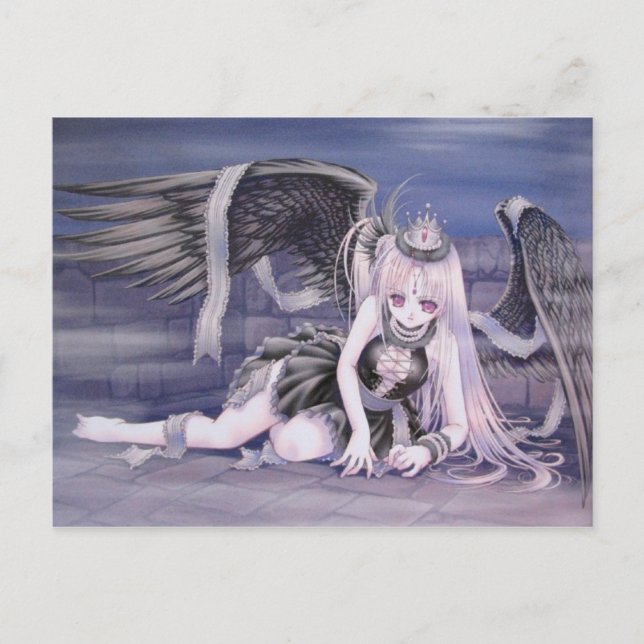 Carte Postale ange abattu (Devant)