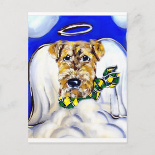 Carte Postale Ange Airedale Terrier