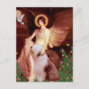 Carte Postale Ange assis - Vieil anglais #1