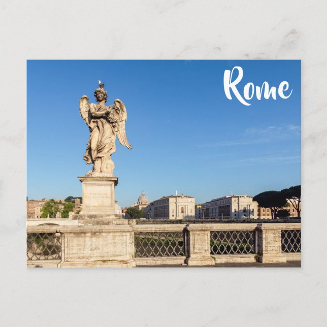 Carte Postale Ange avec la Couronne d'épines - Sant'Angelo, Rome (Devant)