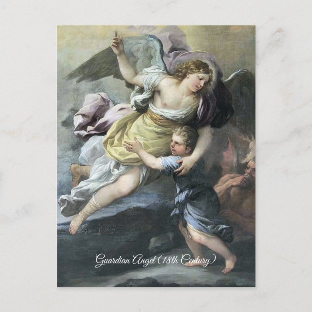Carte Postale Ange baroque du gardien (Devant)