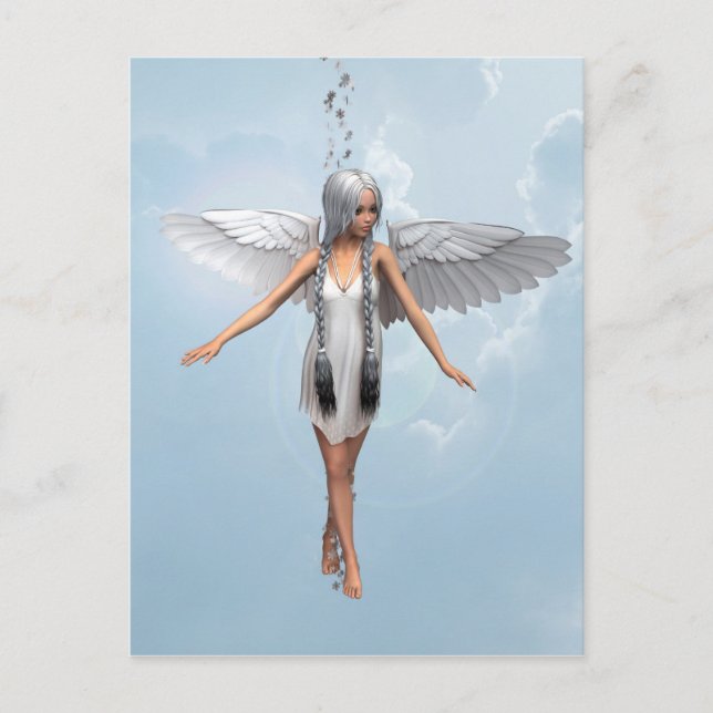 Carte Postale Ange blanc (Devant)