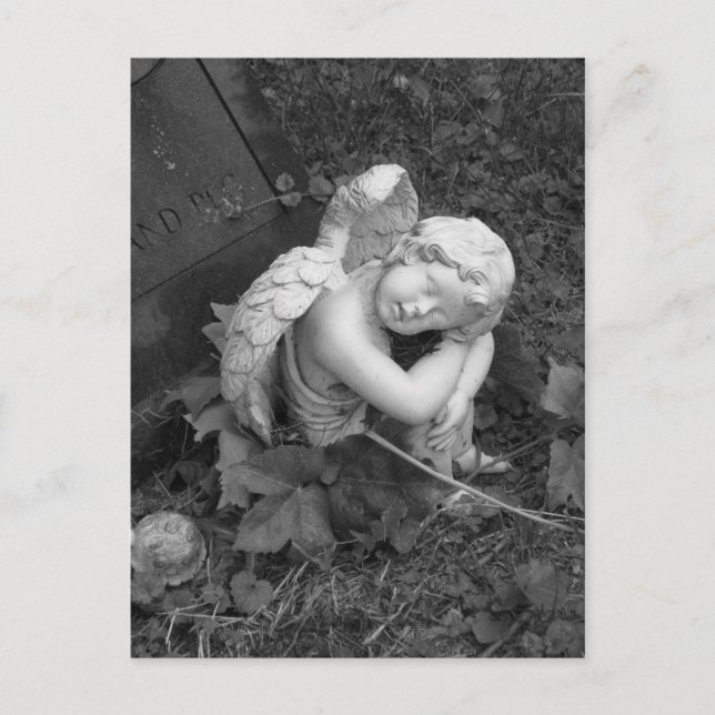 Carte Postale Ange couchant (Devant)