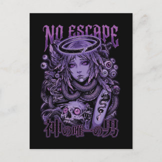 Carte Postale Ange Cyber Goth Sans Échappatoire
