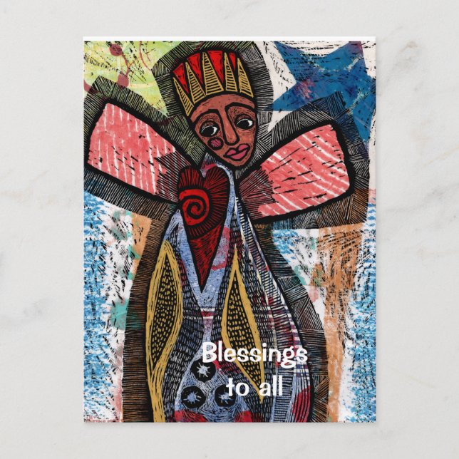 Carte Postale Ange d'Afrique (Devant)