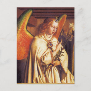 Carte Postale Ange d'annonce, Archange Gabriel, Parchemin