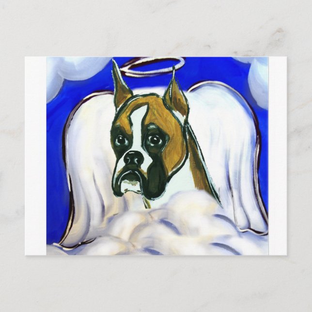 Carte Postale ange de Boxer (Devant)