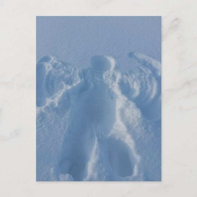 Carte Postale Ange de la neige (Devant)