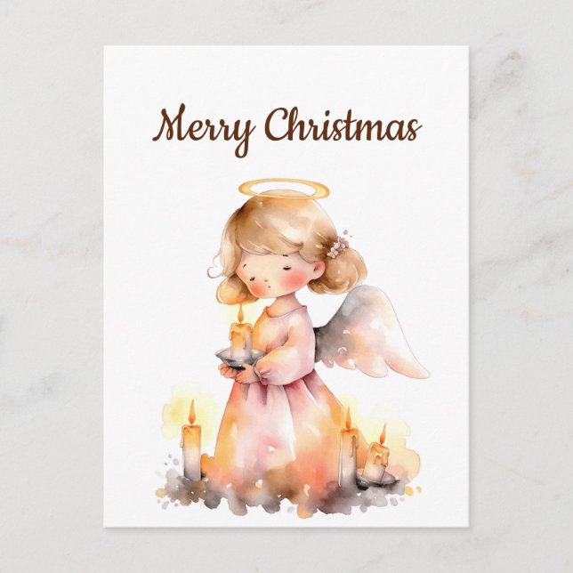 Carte Postale Ange de Noël pour la bénédiction de la joie (Devant)