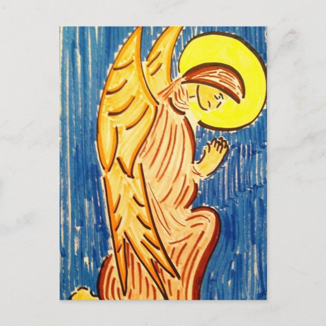 Carte Postale Ange de prière (Devant)