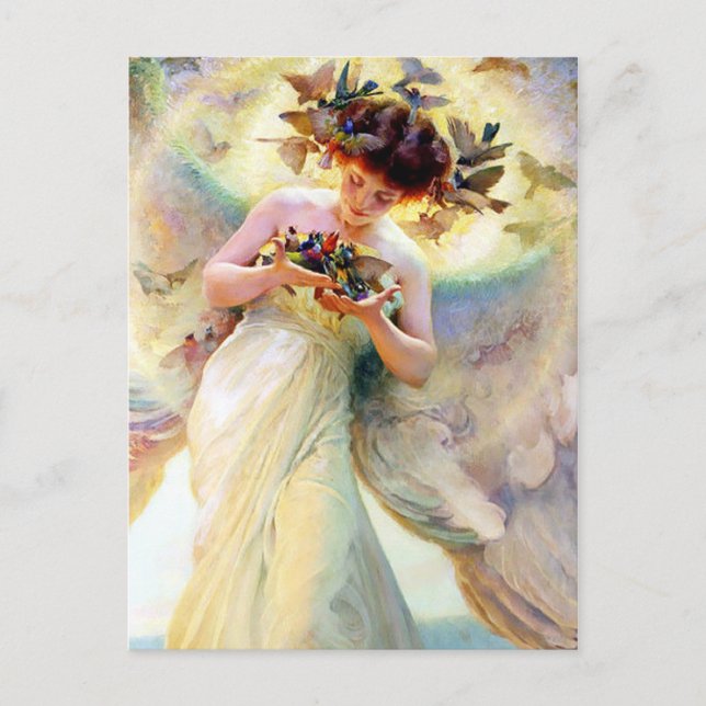 Carte Postale Ange des oiseaux (Devant)