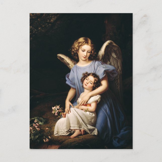 Carte Postale Ange du Guardian par Joseph Karl Stieler (Devant)