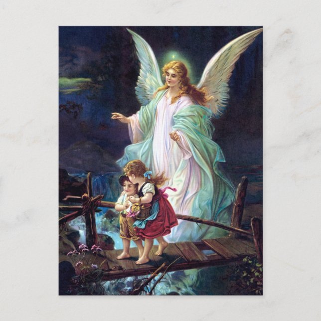 Carte Postale Ange gardien (Devant)