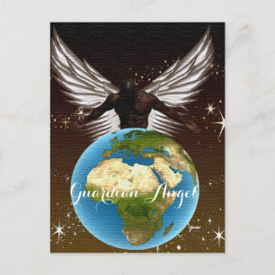 Carte Postale Ange Gardien Africain