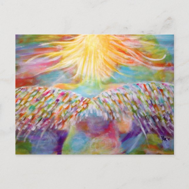 Carte Postale "Ange gardien" Art (Devant)